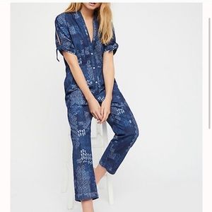 Free People blue jumpsuit!